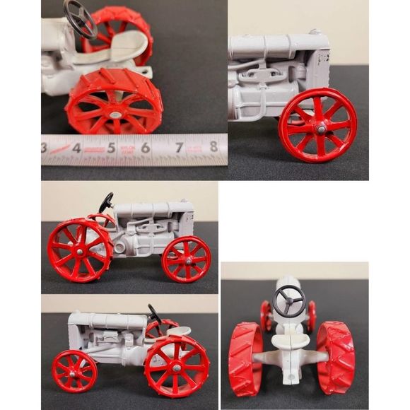 VINTAGE Diecast Tractors (4) 1920s-50s Metal 1980s John Deere, Moline, Fordson - Picture 3 of 10